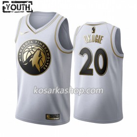Dres Minnesota Timberwolves Josh Okogie 20 Nike 2019-20 Bijela Golden Edition Swingman - Dječji